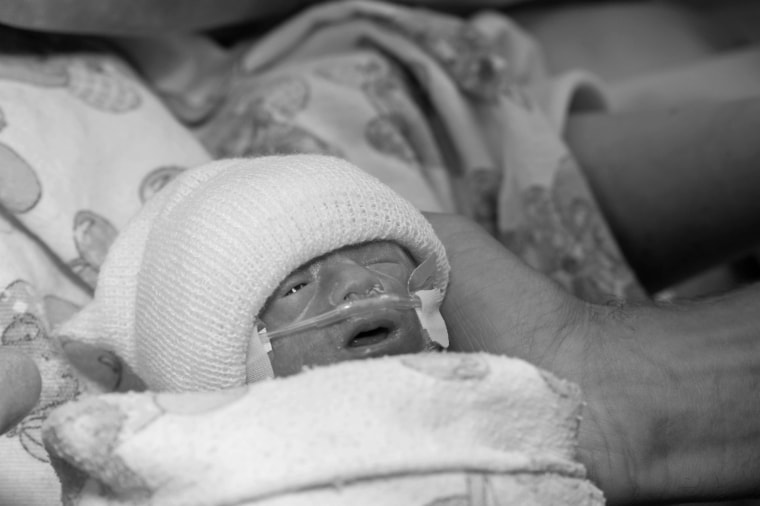 Baby Samuel was born on September 5, and lived for three hours before passing away.