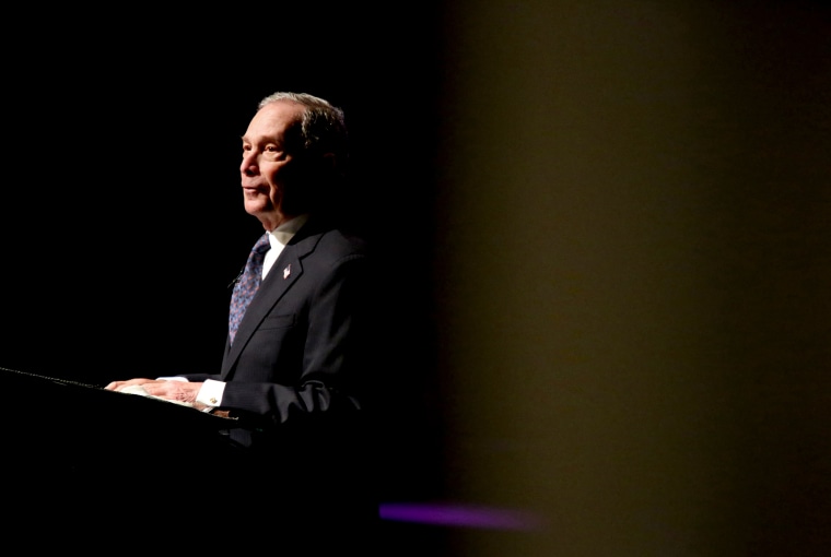 Image: Michael Bloomberg speaks at the Christian Cultural Center in Brooklyn on Nov. 17, 2019.