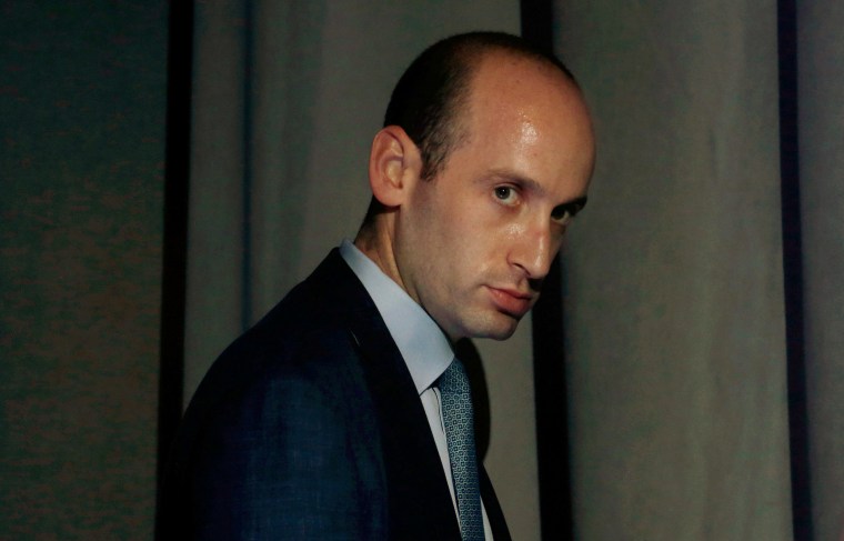 Image: White House policy adviser Stephen Miller at the Ohio Republican Party State Dinner in Columbus