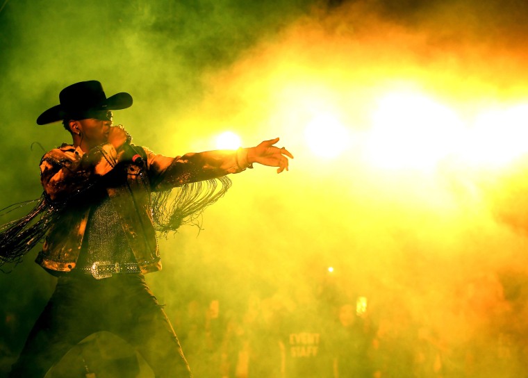 Image: Lil Nas X performs onstage during the 2019 Stagecoach Festival at Empire Polo Field