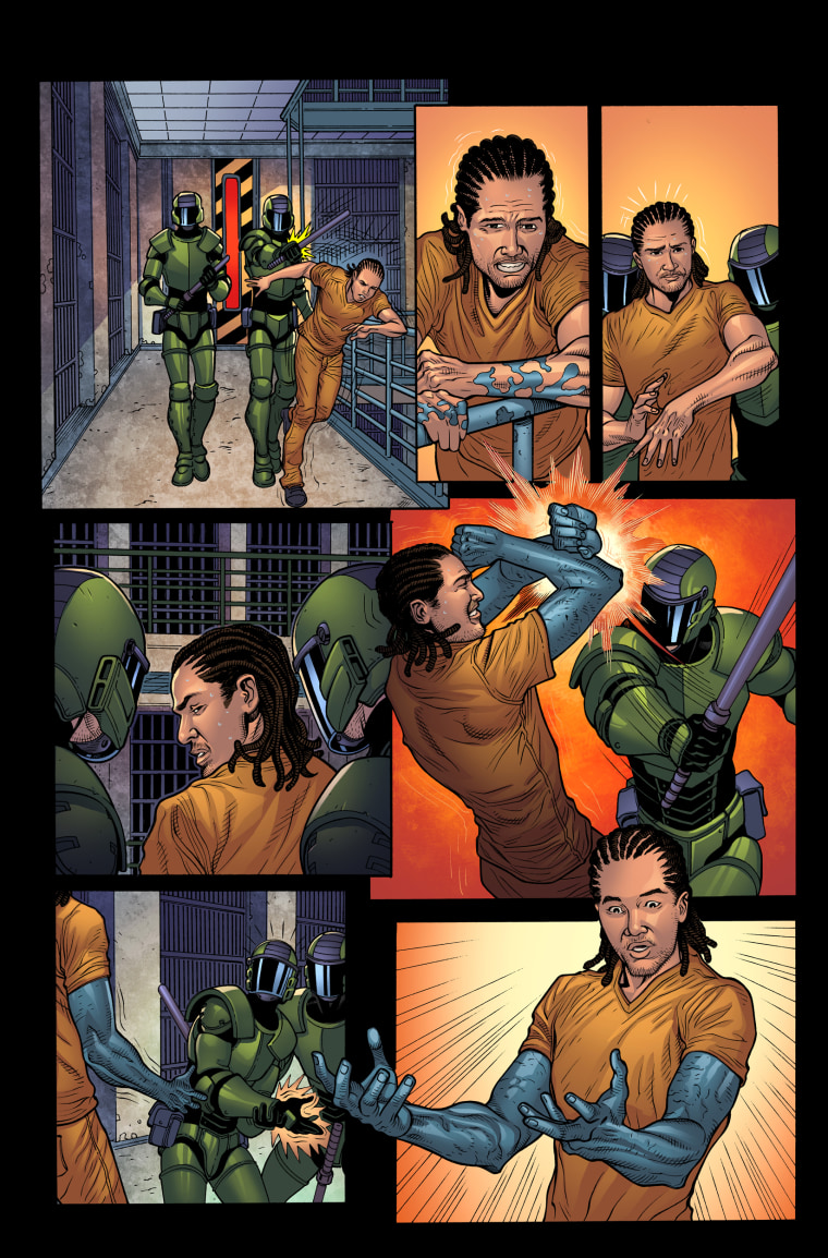 Image: "PhenomX," a proposed comic book of a Latinx superhero that will be produced by actor and producer John Leguizamo and  Edgardo Miranda-Rodr?guez.