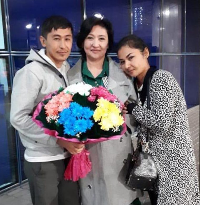 Jalilova reunited with her children.