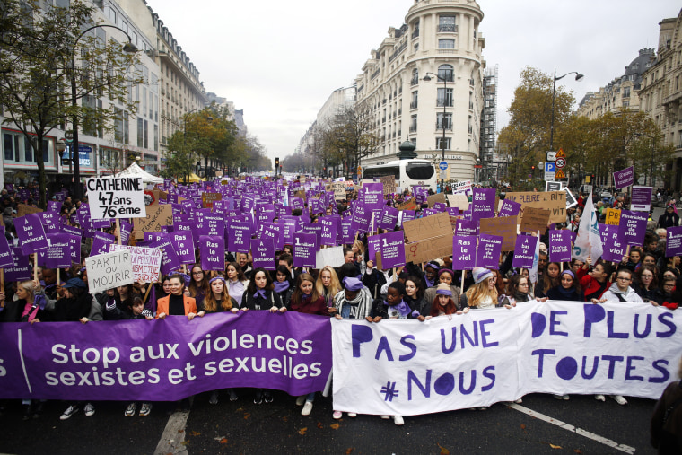 Image: Paris domestic violence protest