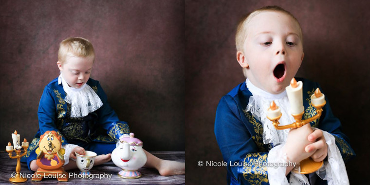 Jensen Pointon, 6, plays the Beast from "Beauty and the Beast" -- after he's transformed into a prince, of course!