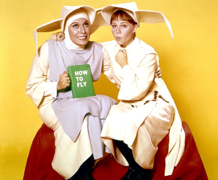 Shelley Morrison (Sister Sixto) and Sally Field (Sister Bertrille) in "The Flying Nun."