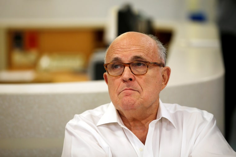 Image: U.S. President Donald Trump's attorney Rudy Giuliani is seen during a visit at the Hadassah Medical Center in Jerusalem