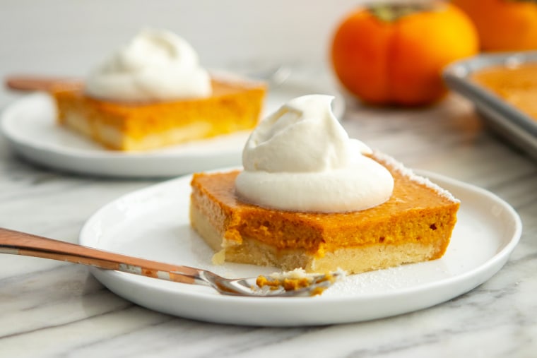 Pumpkin Persimmon Slab Pie