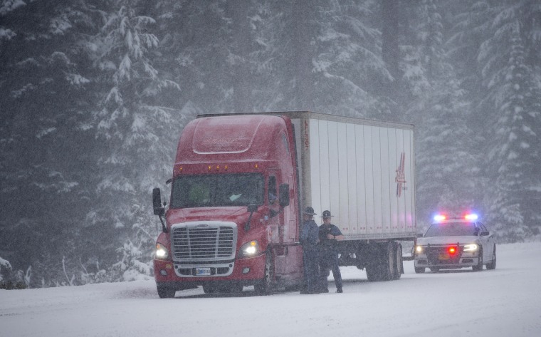 IMAGE: Snow near Willamette Pass east of Oakridge, Oregon