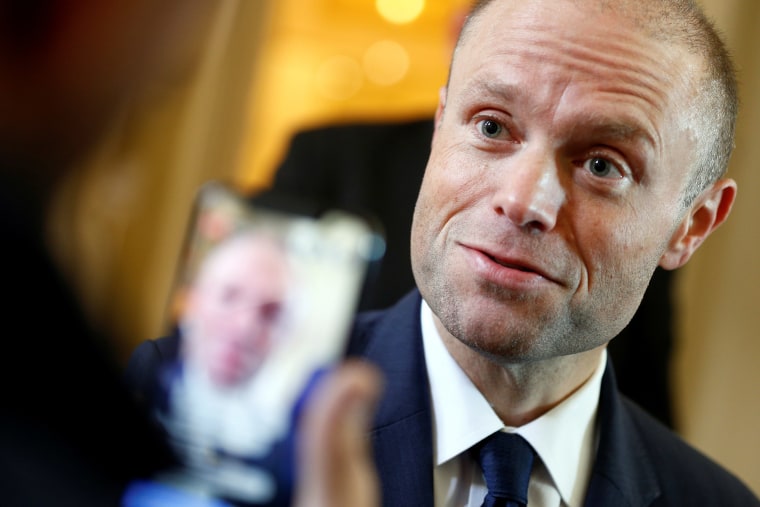 Image: Maltese Prime Minister Joseph Muscat makes a statement to media on the investigation into the murder of journalist Daphne Caruana Galizia, in Valletta