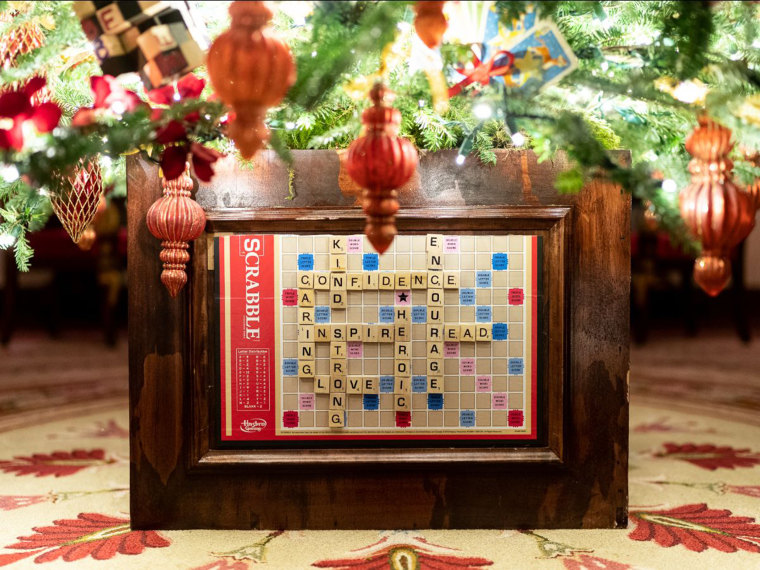 "The Red Room, decorated with games galore, ignites the childlike spirit we all have at this time of year," the White House said in a statement. 