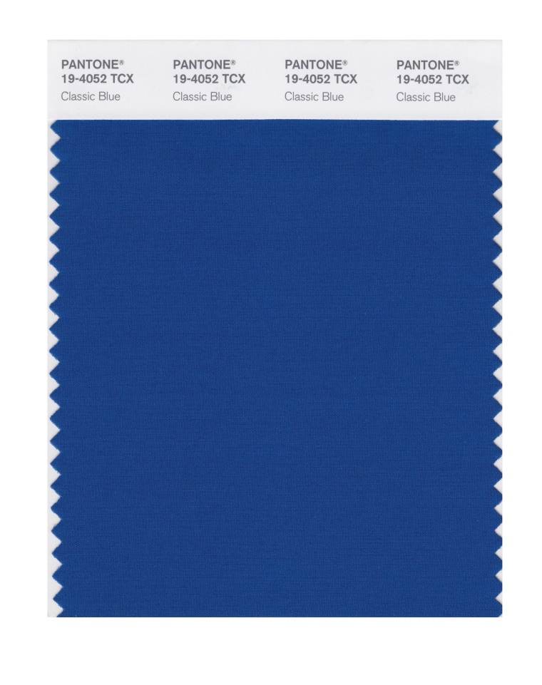 Classic Blue — coded 19-4052 in the Pantone swatch book — is the 2020 Color of the Year. 