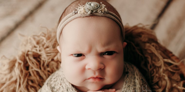 Grumpy baby Luna Musa