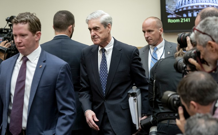 Image: Robert Mueller arrives to testify before the House Judiciary Committee on Capitol Hill on July 24, 2019.