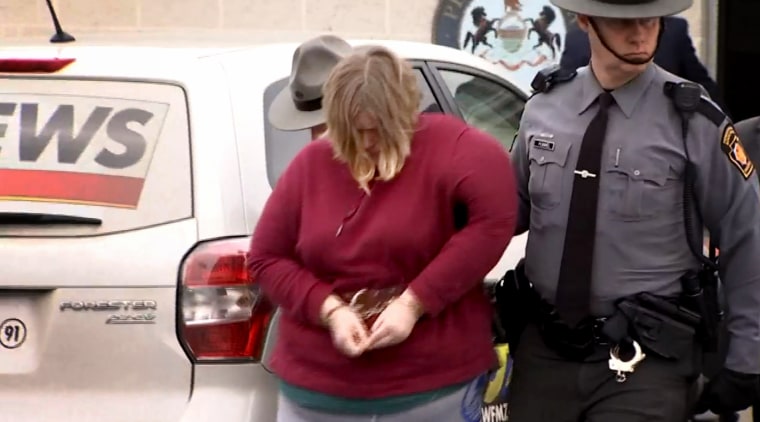 Image: Lisa Snyder was charged with the murder of her two children after they were found hanging in their Pennsylvania home in September.