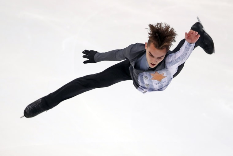 Anton Shulepov of Russia competes in Grenoble, France, on Nov. 2, 2019.