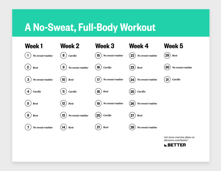 A no sweat full body workout for a busy December