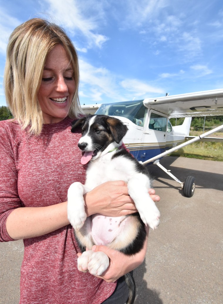 Rachael Rodgers with one of her subjects.