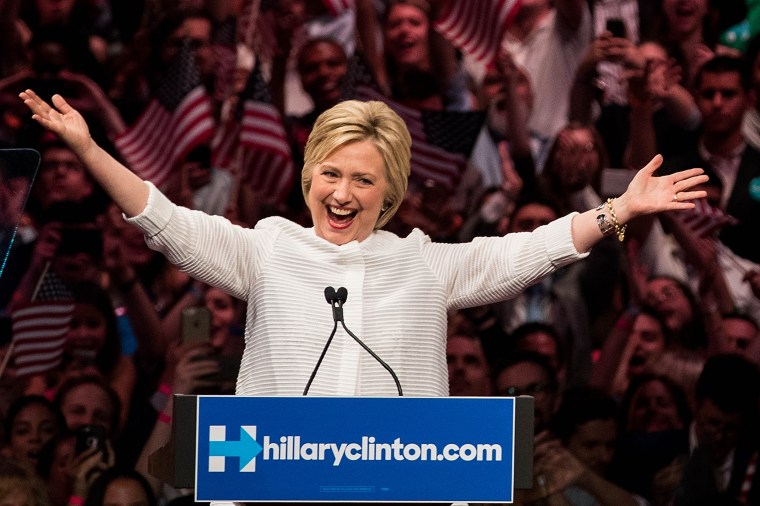 Image: Hillary Clinton Holds Primary Night Event In Brooklyn, New York