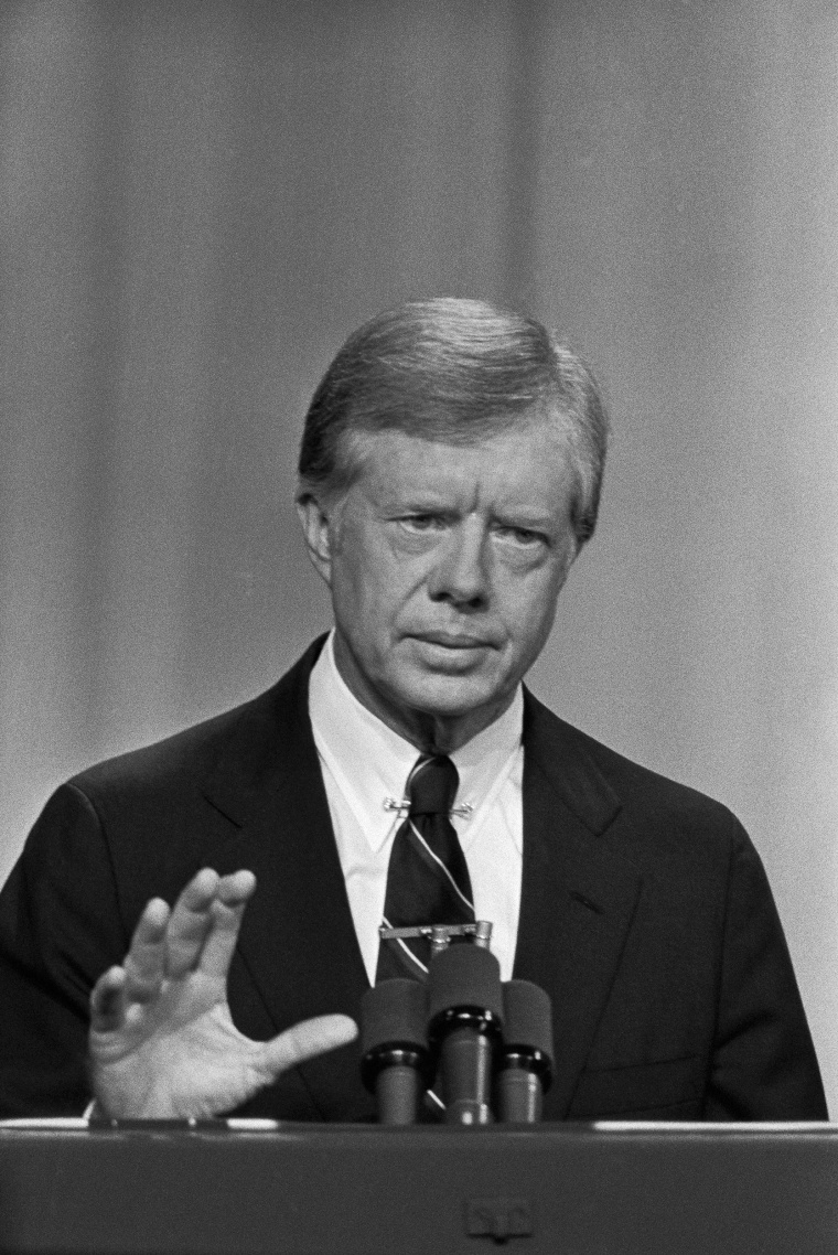 Image: Jimmy Carter During Debate with Reagan