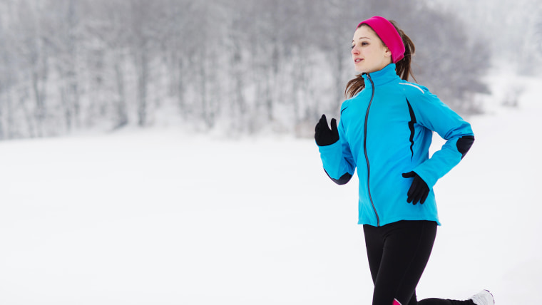 Woman jogging, running, exercising outside