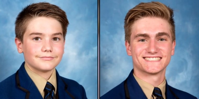 Teen brothers Matthew (left) and Berend "Ben" Hollander (right) are among those who were killed in a volcano eruption off the coast of New Zealand. 