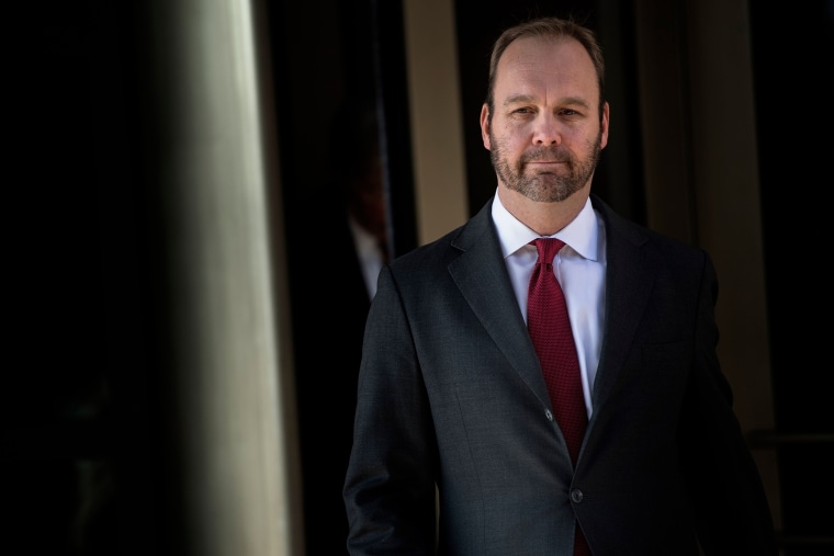 Image: Former Trump campaign official Rick Gates leaves Federal Court on Dec. 11, 2017 in Washington, DC.