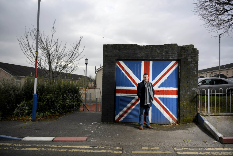 Image: DUP councillor Graham Warke pictured in the Fountain estate area of Londonderry.