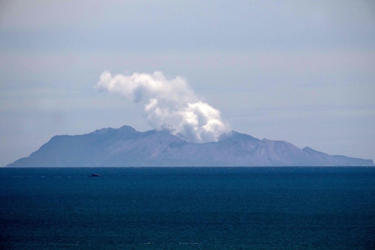 Image: Steam rises from the White Island volcano following the Dec. 9 volcanic eruption, in Whakatane