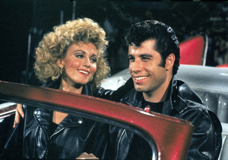 Image: Olivia Newton-John and John Travolta in a scene from "Grease."