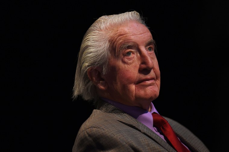 Image: Dennis Skinner, Labour party MP listens to speeches on the third day of the Labour party conference in Liverpool, north west England.