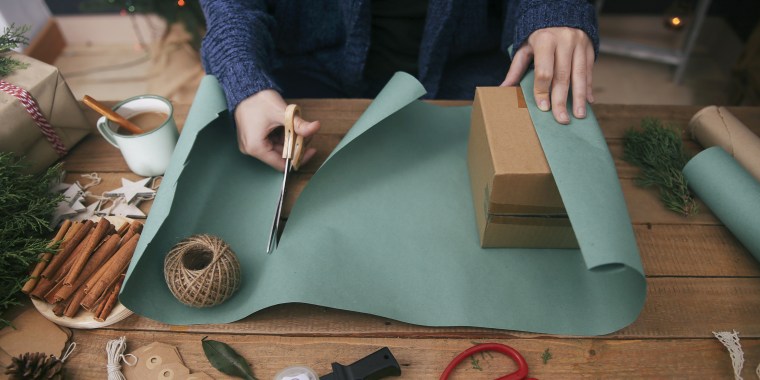 If you cut the wrapping paper too small, don't throw it away just yet! This trick is here to help.
