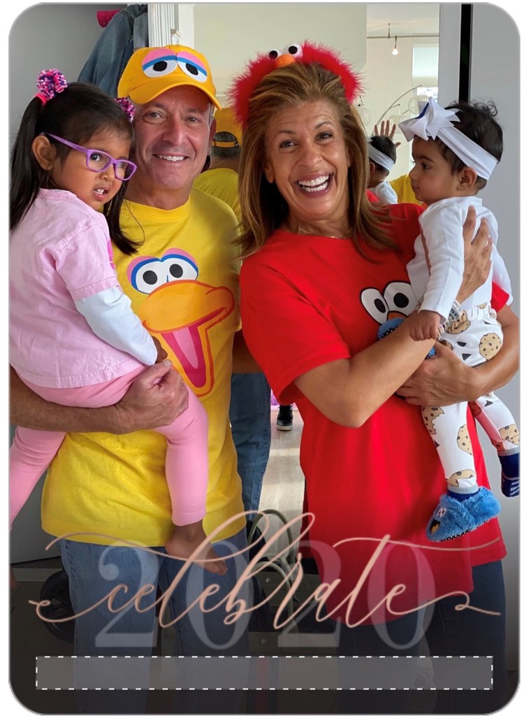 Hoda is wishing everyone a Happy New Year with a sweet family photo from Halloween. 