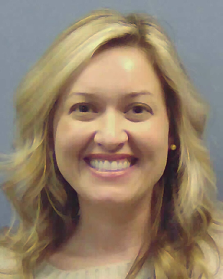 The booking photo of Abbey Winters, 35, the wife of Chattooga County Commissioner Jason Winters.