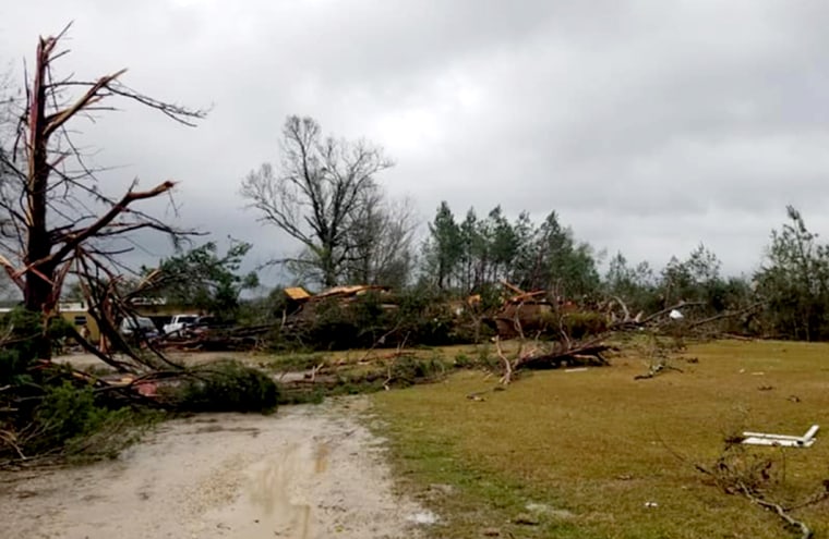 Image: Tornado in Vernon Parish, Louisiana