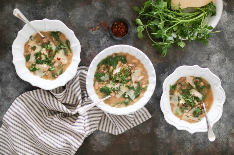 Sausage and white bean soup