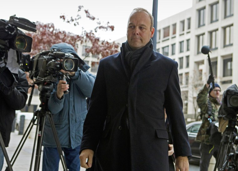 Former Deputy Trump campaign aide Rick Gates arrives at federal court in Washington on Dec. 17, 2019.