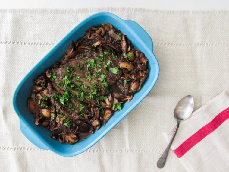 Beef Brisket with Wild Mushrooms