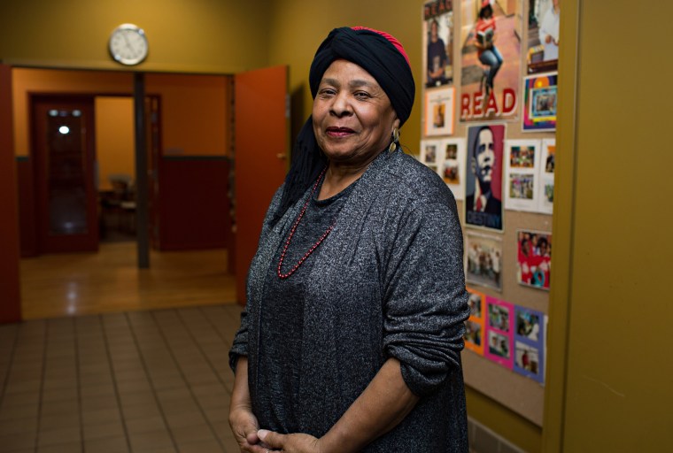 Gladys Muhammad in her South Bend office.