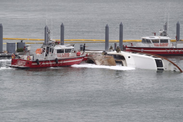 Image: Marc Anthony Yacht fire