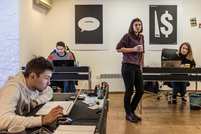 Image: Daria Kaleniuk in her office