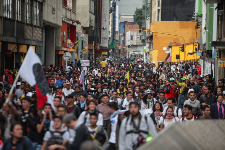 Image: Anti-govt protest in Bogota