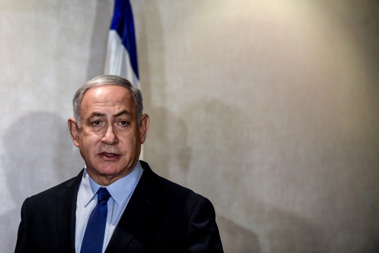 Image: Israeli Prime Minister Benjamin Netanyahu in Lisbon on Dec. 4, 2019.