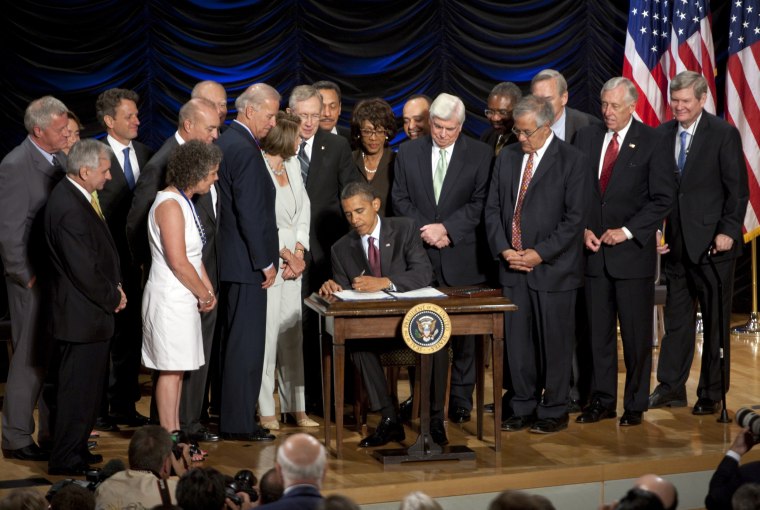 Image: Obama financial reform bill