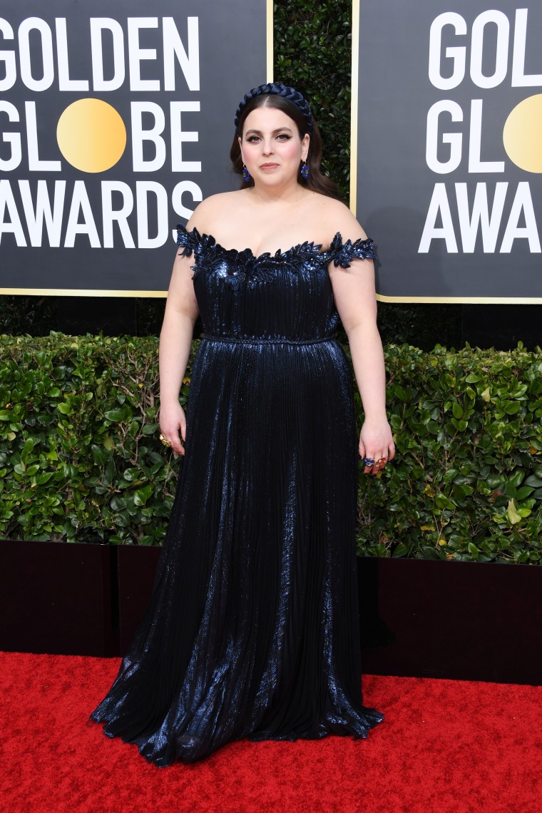 Beanie Feldstein Golden Globes red carpet 2020