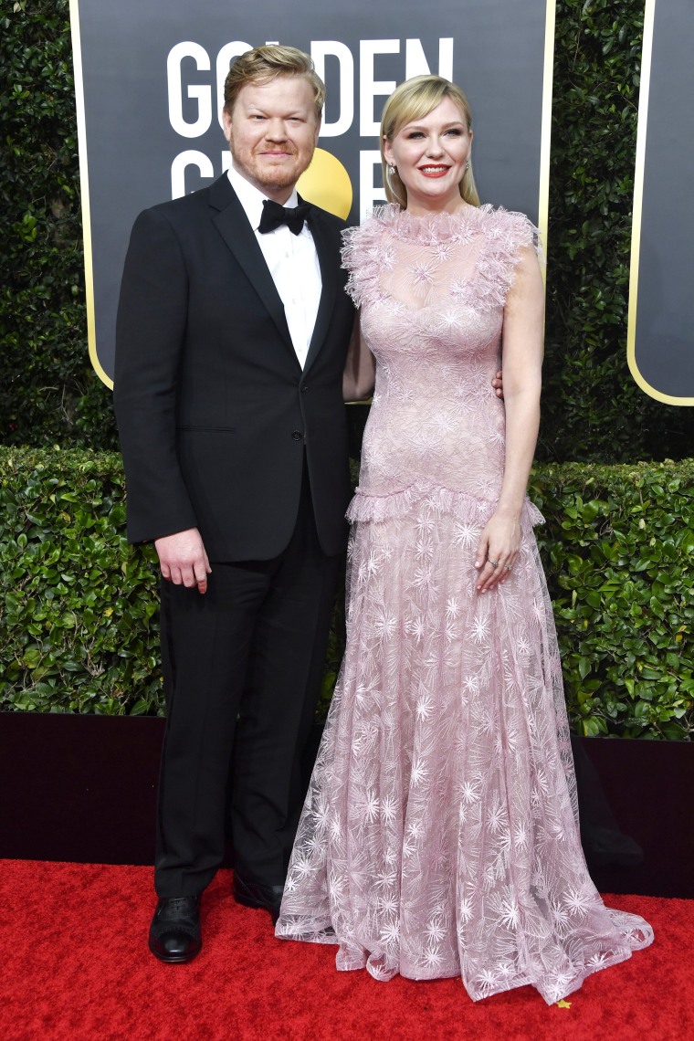 Kirsten Dunst Golden Globes 2020 red carpet