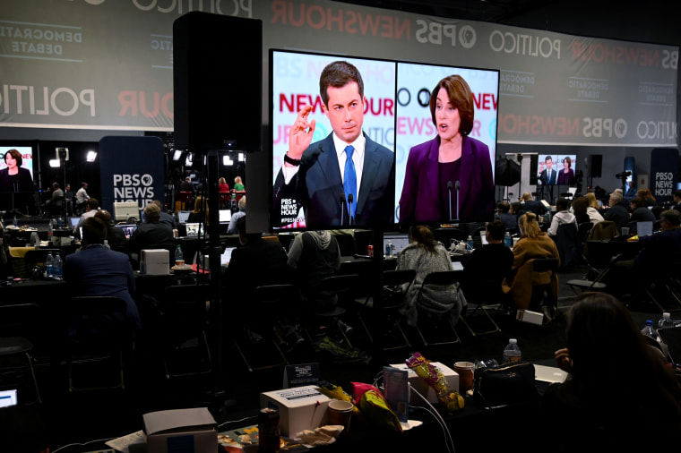 Image: Pete Buttigieg and Amy Klobuchar