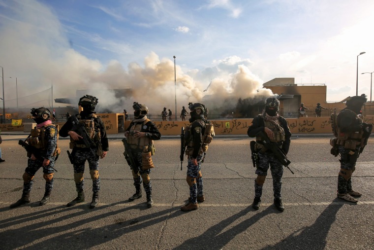 Image: Security at U.S. Embassy in Baghdad