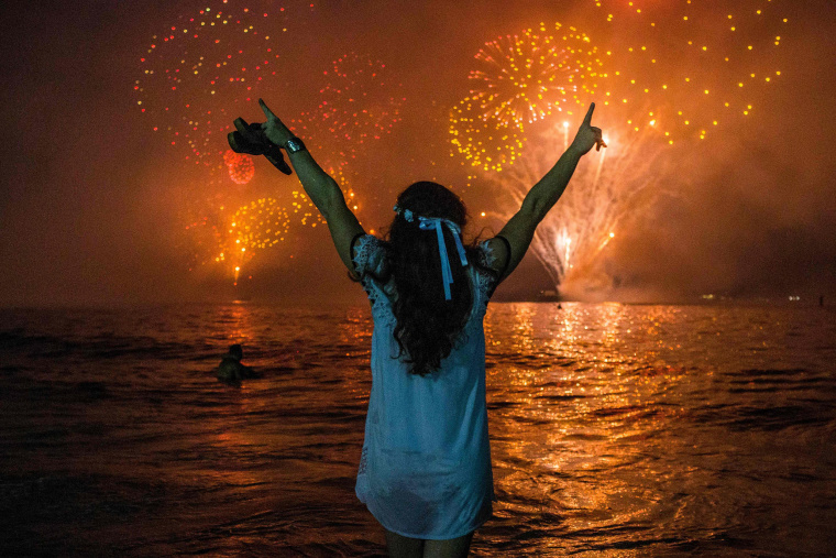 Image: BRAZIL-NEW YEAR'S EVE-BEACH