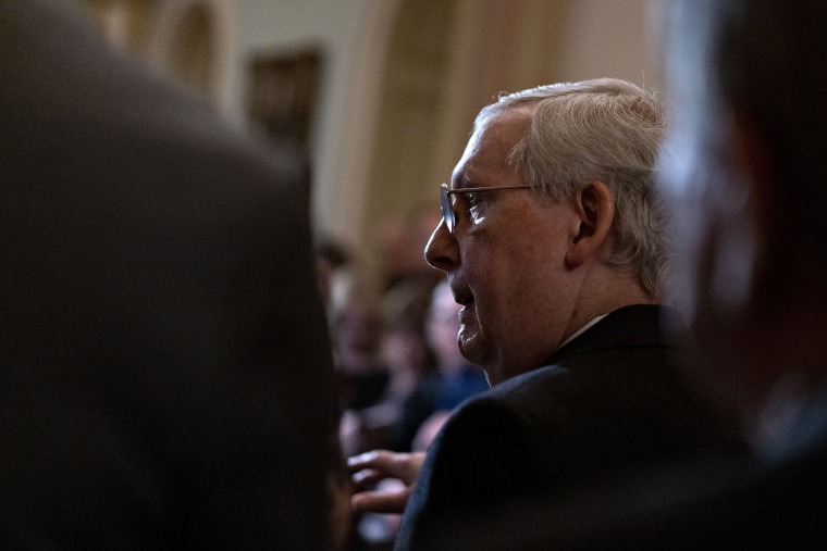 Image: Mitch McConnell, Senate Leadership Hold News Conference Following Weekly Caucus Meetings