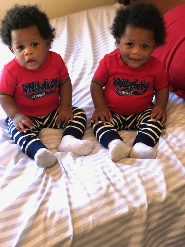 Identical twins Mark and Malakhi were born on March 13, 2019.